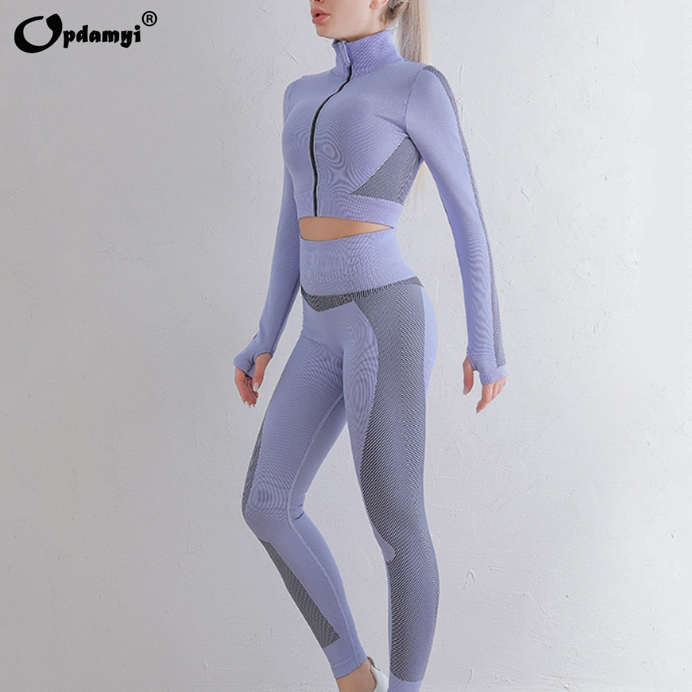 New Seamless High Waist Legging Sports Suit/ Pieces