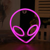 New Alien Neon Lamp Led Night Light Neon Sign Wall Lamp Home Art Decor for Children's  Birthday Gift Room Decoration Night Lamp