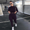 women's Solid High Waist Track Suit