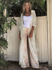 White Bohemian Chiffon  Kaftan