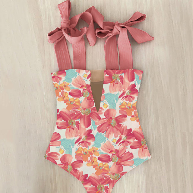 Shoulder strap One Piece Swimsuit